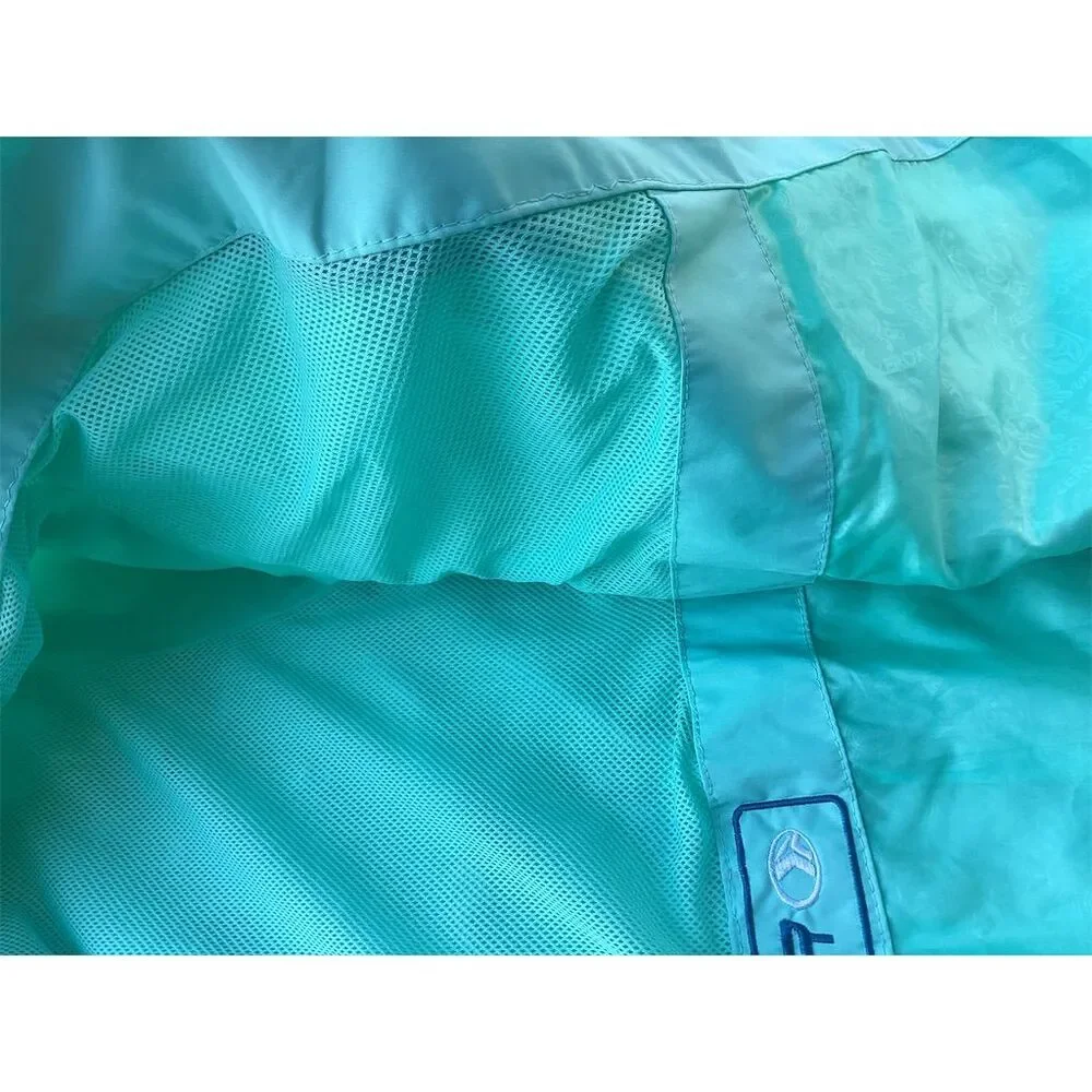 ZeroXposur Women's Aqua‎ Blue Hooded Rain Jacket Windbreaker Size S